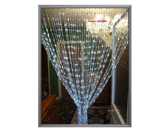 Beaded acrylic door curtain - beaded,