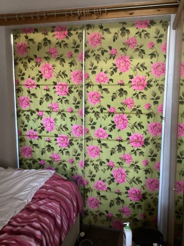 Roman blinds patio door - patio,